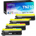 Brother TN210 Compatible Toner Cartridges 4 Color Set (Black/Cyan/Yellow/Magenta)